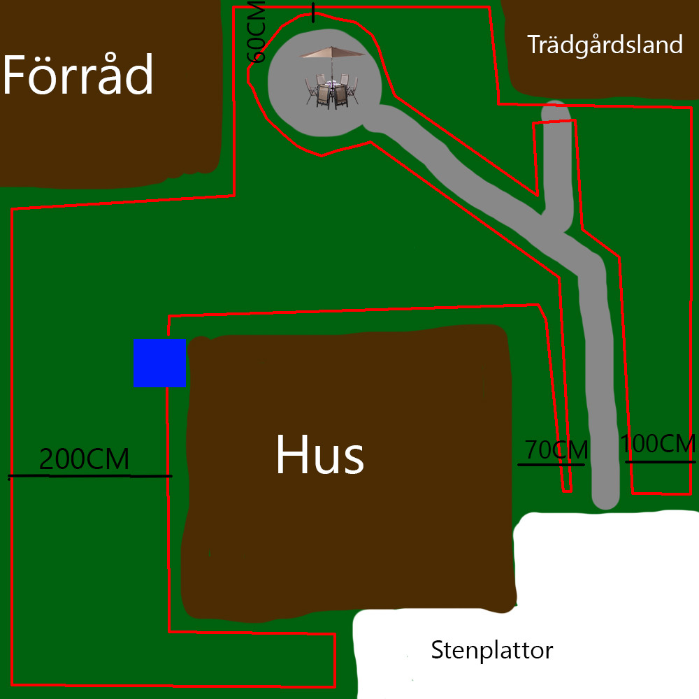 Begränsningskabel layout Byggahus se