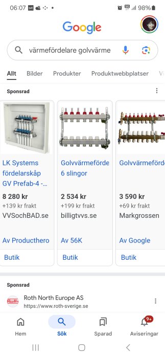 Vattenburen Golvv Rme P Kvm Utan N Gra V Rmef Rdelare Sida