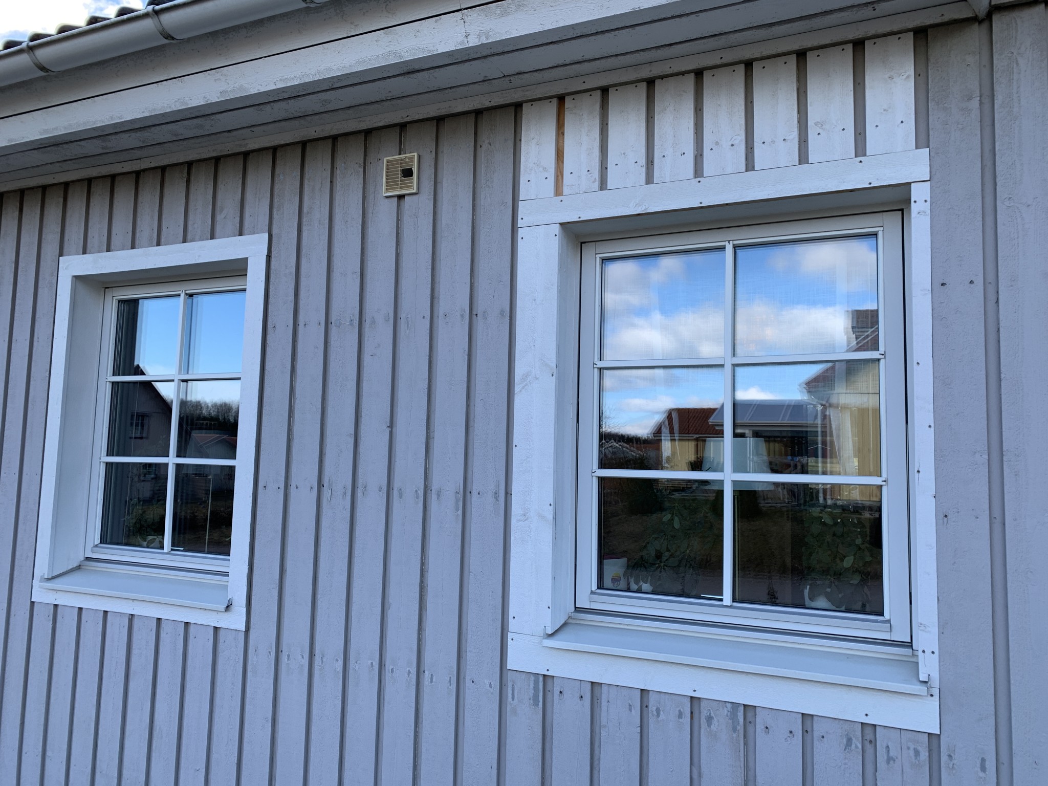 Utseende på panel efter flytt av fönster Byggahus.se