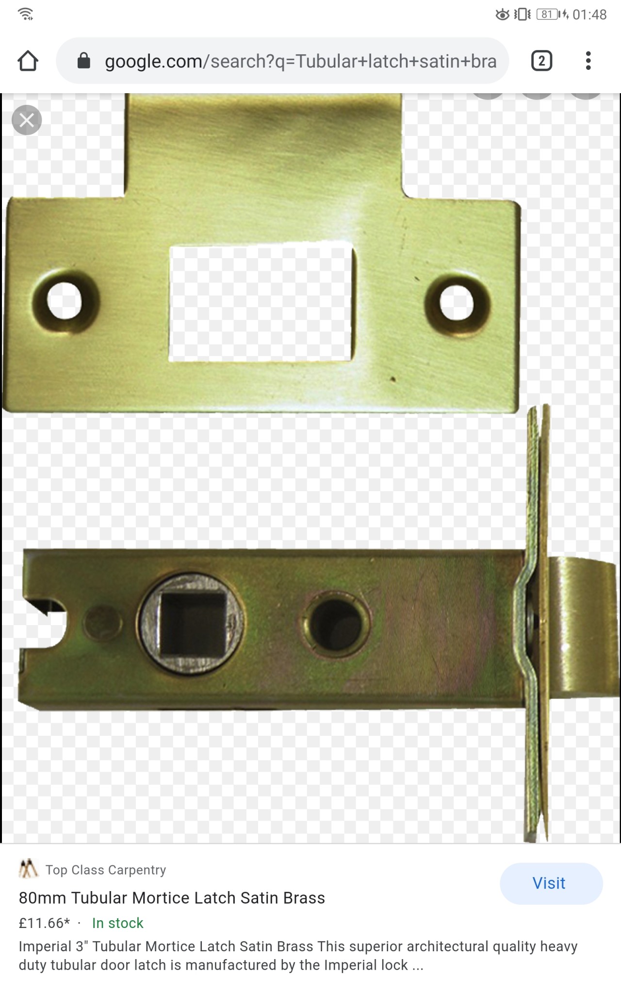 Tubular latch på svenska? Byggahus.se