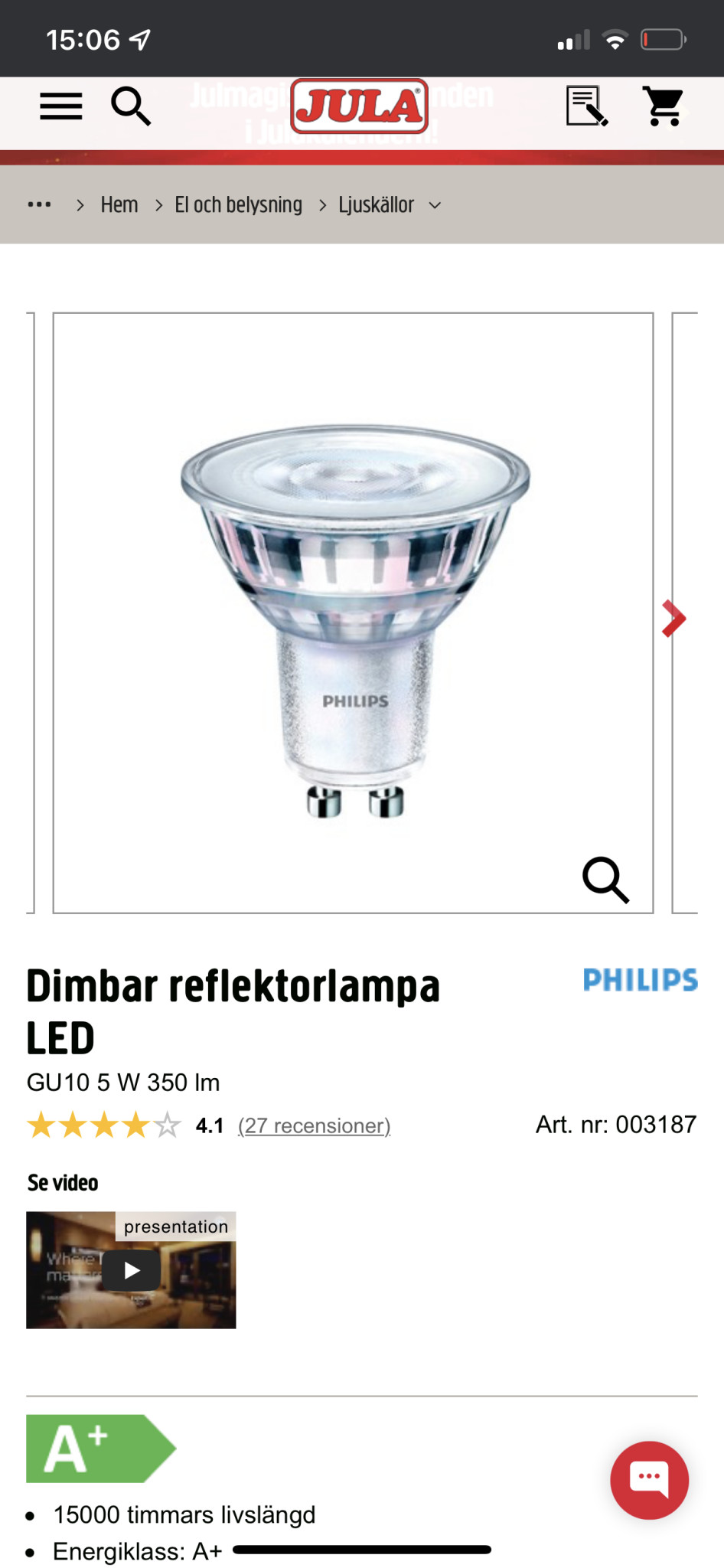 Plejd dimmer blir för varm Byggahus.se