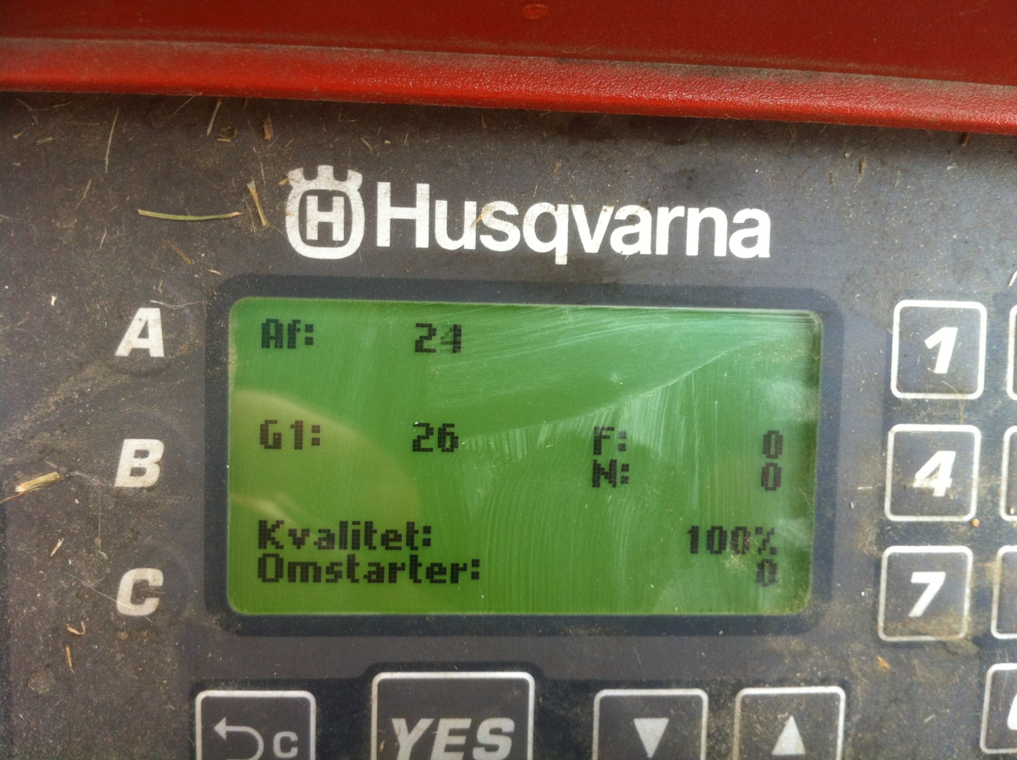 Automower 220 - meny som finns i manual? | Byggahus.se