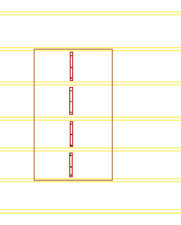 Schematisk illustration av skivor placerade över golvreglar med markerade skruvpositioner.