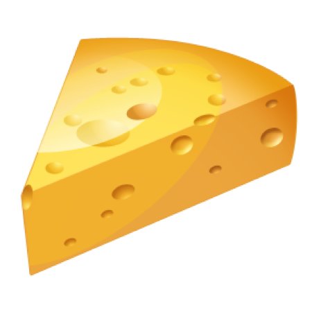 Illustrativ bild av en ostbit med hål, använd som en metafor eller skämt.