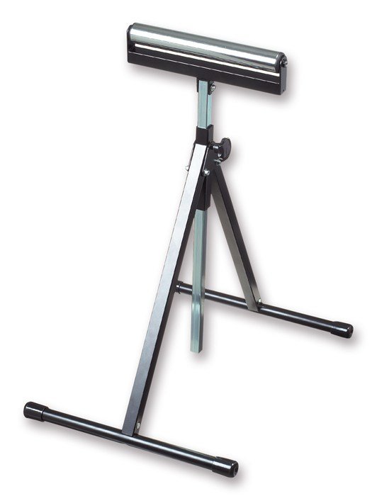 En rullbock från Slöjd Detaljer i metall med justerbart stativ och rullande topp.