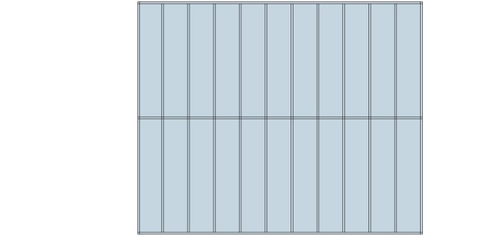 Skiss av golvbjälklag med längsgående och tvärgående reglar.