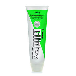 Tube med Super Glidex glidmedel för byggprojekt, med svamp applicator, 175g.