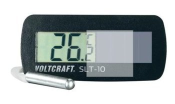 Voltcraft SLT-10 panelmonteringstemperaturmätare med solcell och sensor.