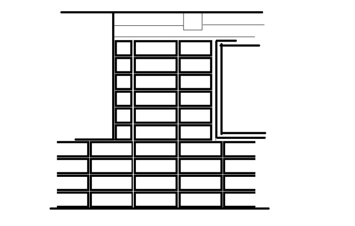 Schematisk illustration av kakel vid en takbalk och ett fönster med rekommenderad avslutning.