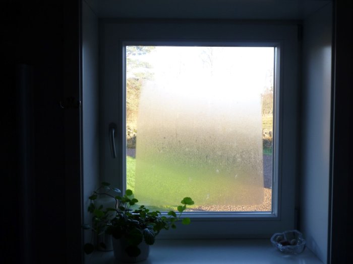 Imma på ett fönster med utsikt mot en öppen horisont, kallat "automatiska gardiner".