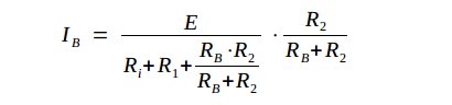 Elektrisk kretsschema som visar formeln för strömmen genom en kropp i vatten.
