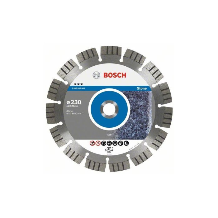 Bosch Best for Stone diamantskiva för kapning i granitskivor.