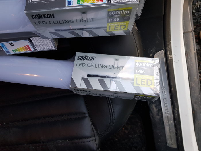 SEO-optimerade LED-armaturer från Cotech med 4000 lumen för byggprojekt.