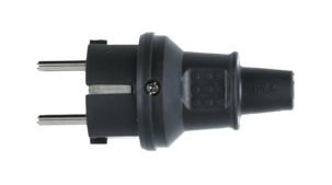 Svart stickpropp med standardiserade svenska mått, men icke-standardiserade dimensioner d1, d2, d3.