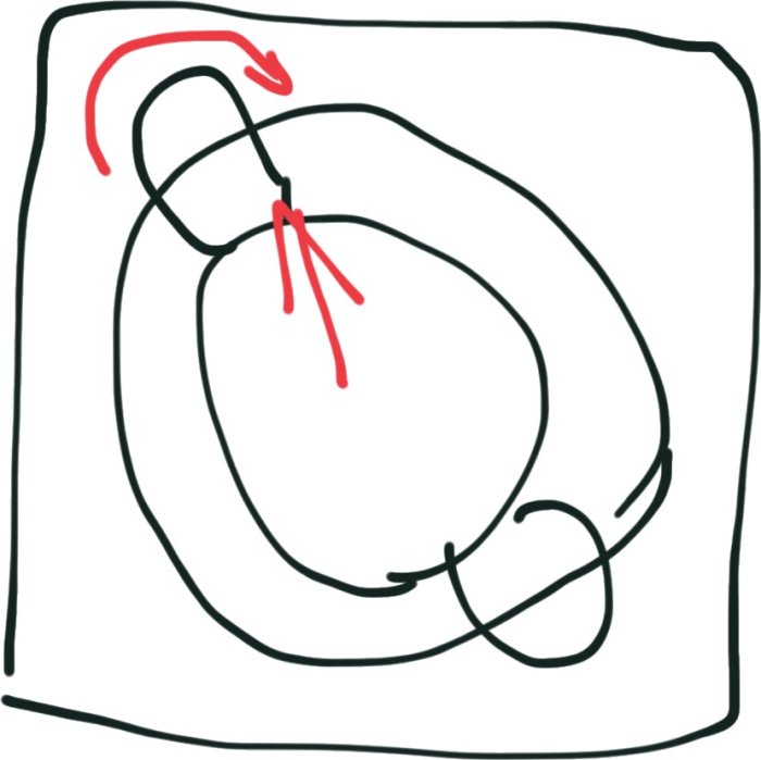 Schematisk illustration av fräsning med röda pilar som visar luftflödet och spånavgången vid effektiv utsugning.