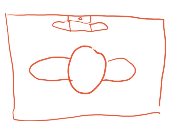 Enkel teckning av en duschplats med blandare på långsidan och en stiliserad person i profil.