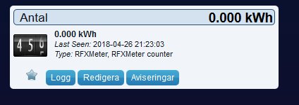 Digital räknare för vedspis med 0.000 kWh visning och tidsstämpel "Last Seen".