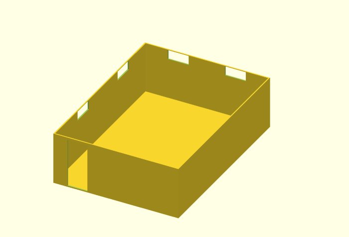3D-modell av ett tomt vardagsrum, indikation på öppen spis, utan möbler eller inredning.