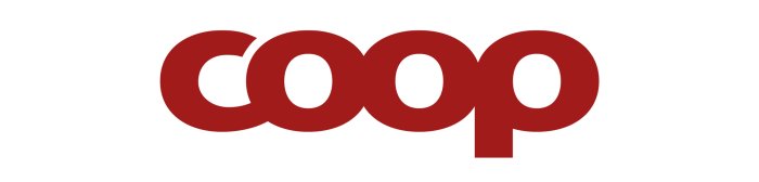 Logotyp för Coop i rött på vit bakgrund.