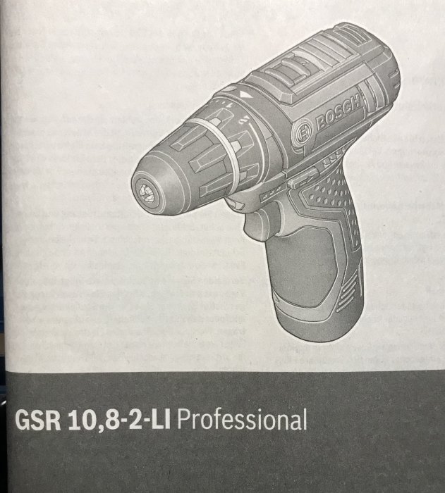 Bosch GSR 10,8-2-LI Professional skruvdragare, inkluderar batterier och tillbehör.