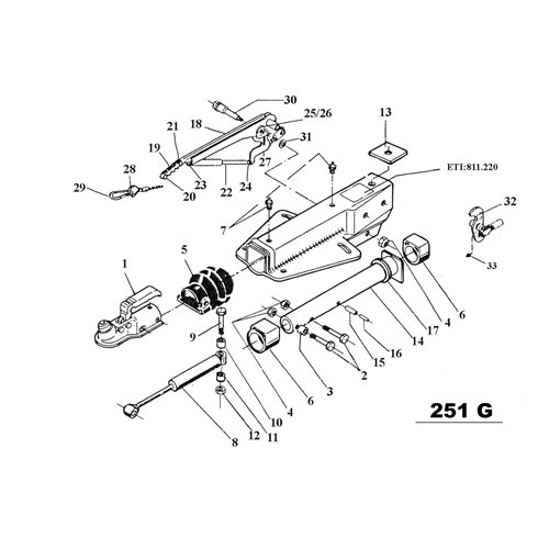 Exploded view diagram of machinery parts with labels 3, 15, and 16 highlighted for discussion.