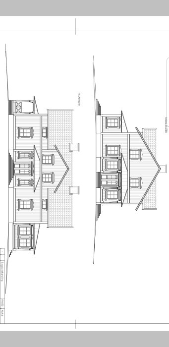 Illustration av planlösningar för två våningsplan i ett hus, med fokus på badrum och tvättstuga.