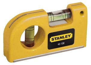 Minivattenpass från STANLEY, modell 42-130, i gult och svart.