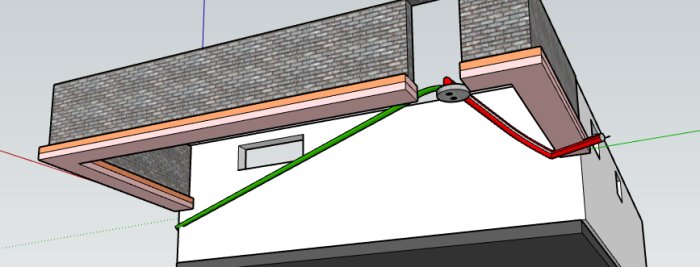 Illustration av grundproblem i utbyggnad med torpargrund och smal grundsula på frigolit.