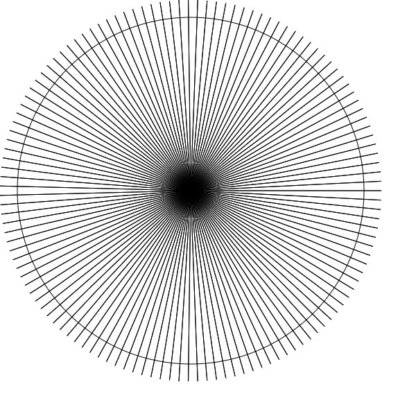 Svartvit illustration av en hypnotisk spiral med linjer som strålar ut från centrum, vilket ger en 3D-effekt.