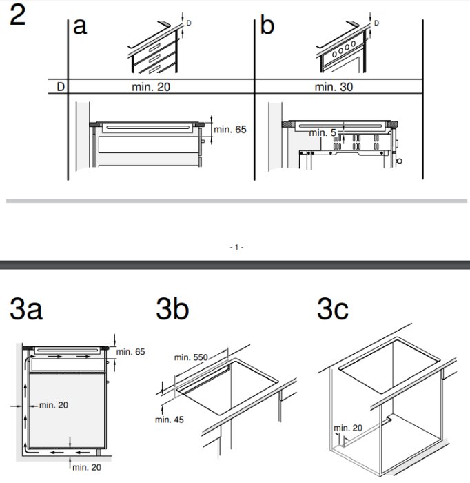 Tekniska ritningar som visar installationsmått för en 60 cm bred Siemens spishäll.