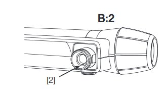 Linjeteckning av 9000E-seriens blandare med fokus på inloppssilarna.