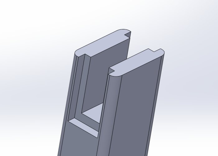 3D-modell av två sammanfogade träbalkar för byggprojekt.