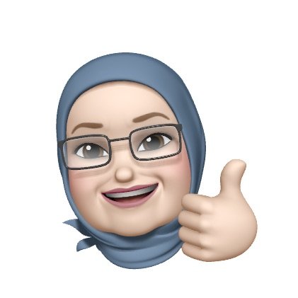 Animerad emoji med hijab som gör tummen upp.