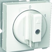 Tvättmaskinsbrytare med knapp för att bryta standby-läge eller förhindra oavsiktlig användning.