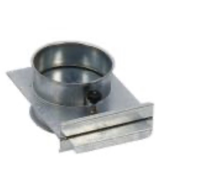 Metalldel som ser ut att vara ett ventilerat spjäll från Felder för ventilationssystem.