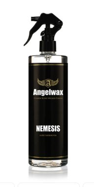 Flaska med Angelwax Nemesis Tar Remover tjärlösare, 500 ml, på vit bakgrund.