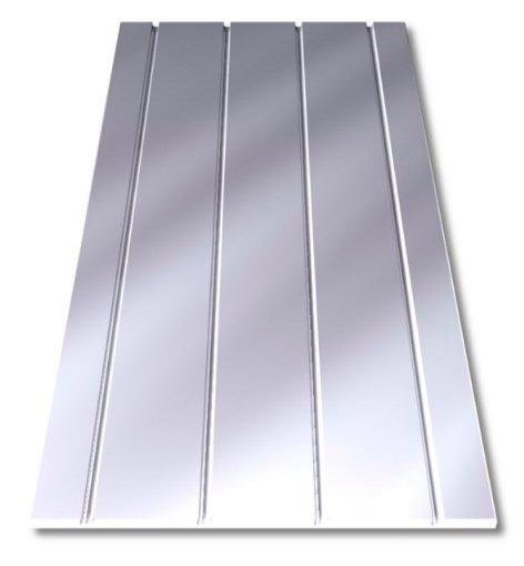 LK spårskiva i cellplast för 12mm slang med limmad värmeplåt, använd för byggprojekt.