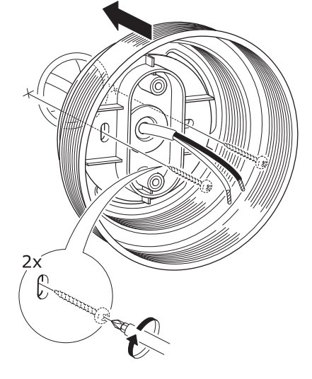 Schematisk illustration av delar och monteringsanvisningar för en vevmekanism.