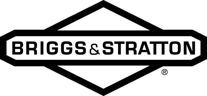 Logotyp för Briggs & Stratton, tillverkare av motorer för trädgårdsmaskiner.