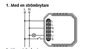 Kopplingsschema för en dimmer med märkningar L, N och jord, instruktion för inkoppling med strömbrytare.