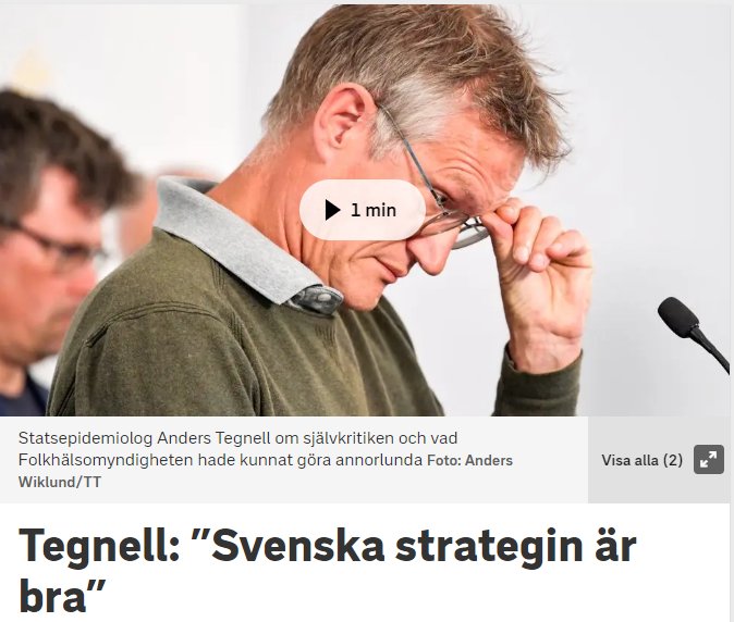 Anders Tegnell justerar sina glasögon vid en presskonferens om Sveriges coronastrategi.