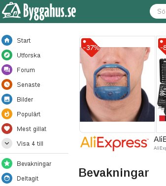 Reklambild på en man som använder en skäggstylingsverktyg på hakan.