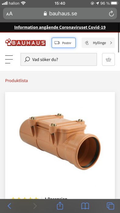 Brun plast rensbrunn med flera anslutningar och lock, tänkt för markavloppssystem.