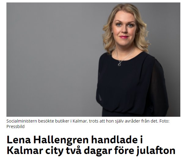 Porträtt av kvinna i svart klädsel mot grå bakgrund, omnämnd i kontext om butiksbesök.
