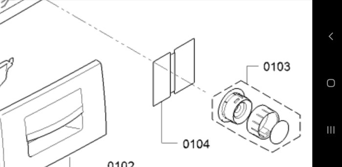 Exploded view diagram of a Bosch washing machine program drive with parts labeled.