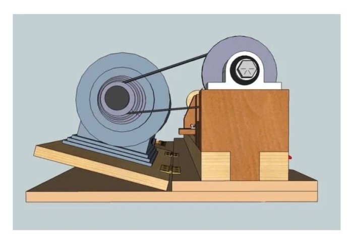 Illustration av en enklare snickarlösning med mått på cirka 30 mm.