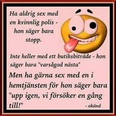 Meme med textskämt om "Ha aldrig sex med en kvinnlig polis" och en tecknad figur som sticker ut tungan.