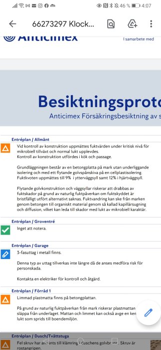 Besiktningsprotokoll | Byggahus.se