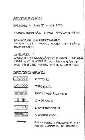 Svartvit bild av byggspecifikationer med text och olika väggkonstruktioners illustrationer.