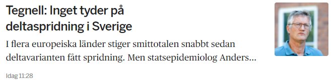 Man i medelåldern med bekymrad blick, nyhetsrubrik om smittspridning i bakgrunden